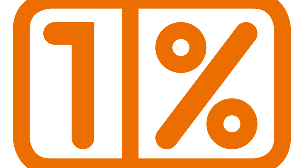 symbol 1%