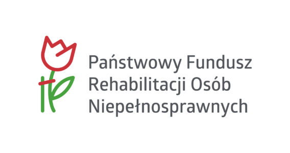 Grafika dekoracyjna - Logo państwowego Funduszu rehabilitacji Osób niepełnosprawnych